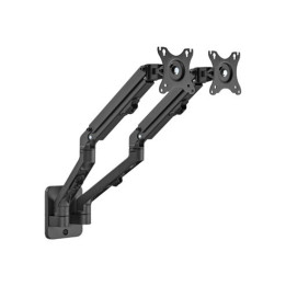 Gembird MA-WA2-01 montagem e suporte para monitores 68,6 cm (27") Preto Parede