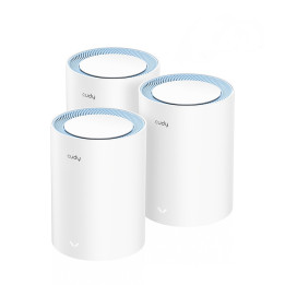 Cudy M1200 3-PACK sistema de Wi-Fi Mesh Dual-band (2,4 GHz   5 GHz) Wi-Fi 5 (802.11ac) Branco 1 Interno