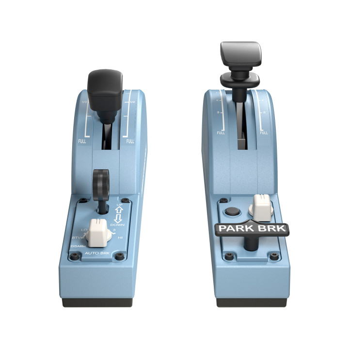 Thrustmaster TCA Quadrant Add-On Airbus Edition Preto, Azul Simulador de voo PC