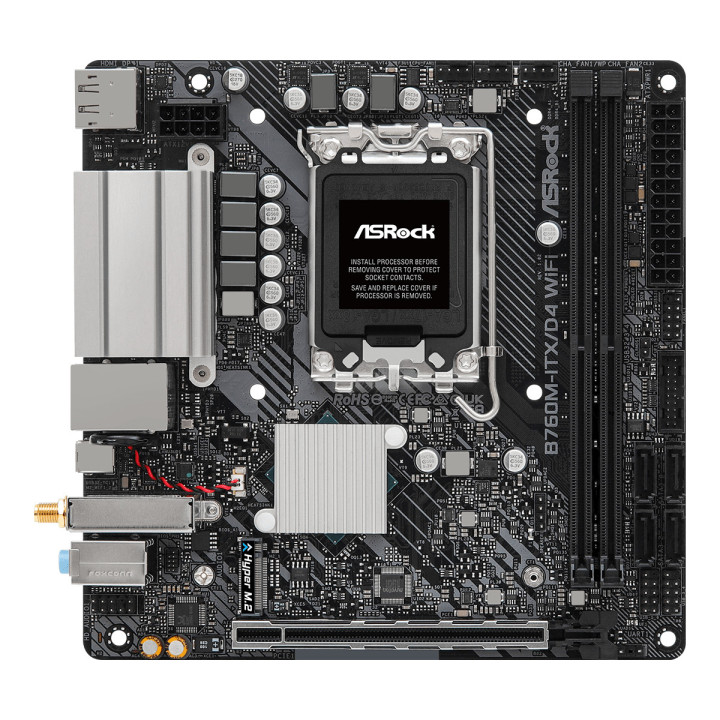 Asrock B760M-ITX D4 WiFi Intel B75 LGA 1700 mini ITX