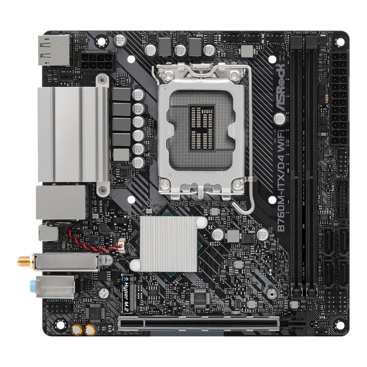 Asrock B760M-ITX D4 WiFi Intel B75 LGA 1700 mini ITX