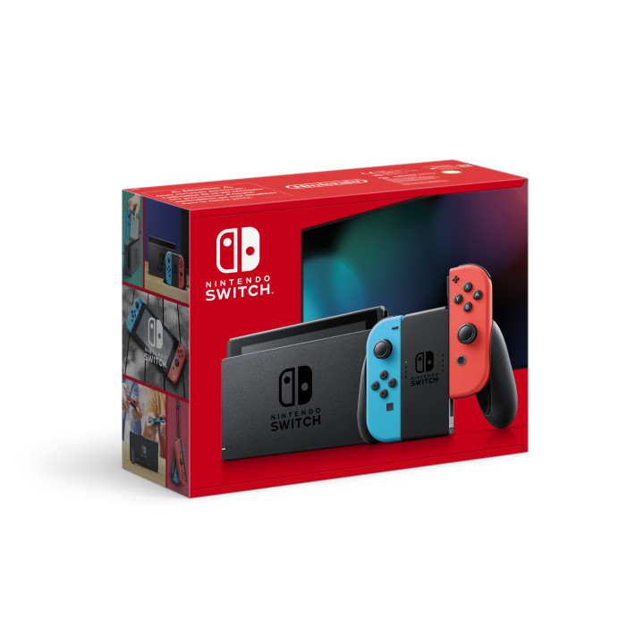 Nintendo Switch consola de jogos portáteis 15,8 cm (6.2") 32 GB Ecrã táctil Wi-Fi Azul, Cinzento, Vermelho