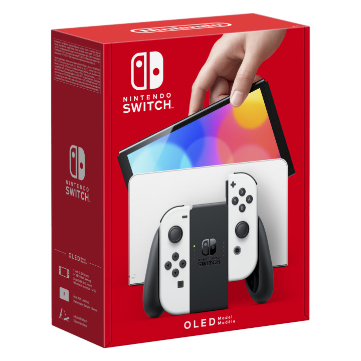 Nintendo Switch OLED consola de jogos portáteis 17,8 cm (7") 64 GB Ecrã táctil Wi-Fi Branco