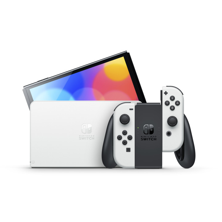 Nintendo Switch OLED consola de jogos portáteis 17,8 cm (7") 64 GB Ecrã táctil Wi-Fi Branco