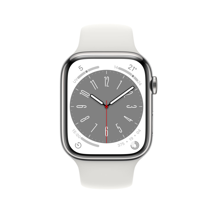 Apple Watch Series 8 OLED 45 mm 4G Prateado GPS