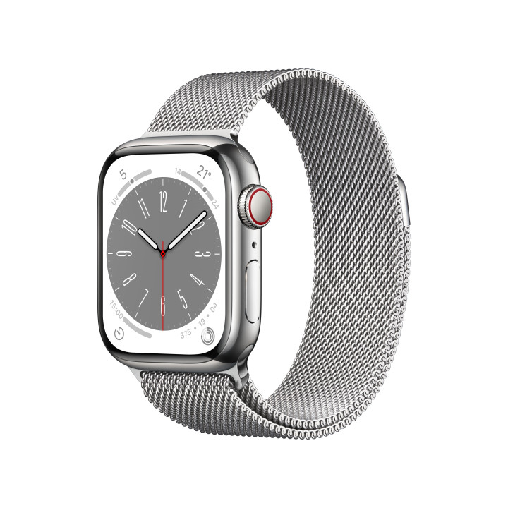 Apple Watch Series 8 OLED 41 mm 4G Prateado GPS