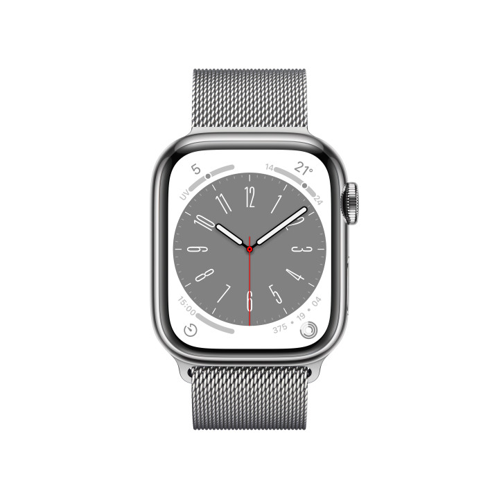 Apple Watch Series 8 OLED 41 mm 4G Prateado GPS