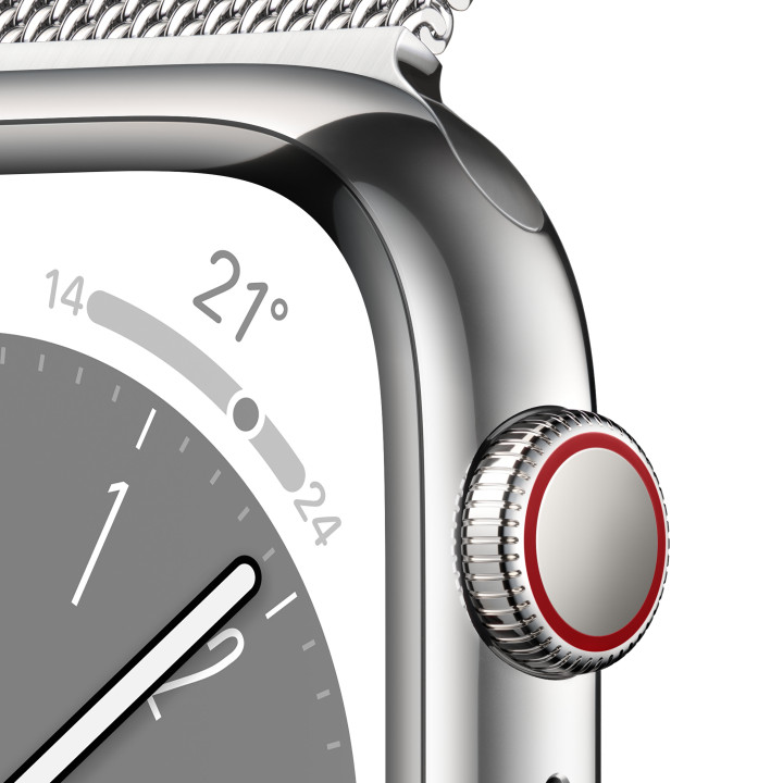 Apple Watch Series 8 OLED 41 mm 4G Prateado GPS