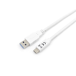 Equip 128364 cabo USB 1 m USB 3.2 Gen 1 (3.1 Gen 1) USB A USB C Branco
