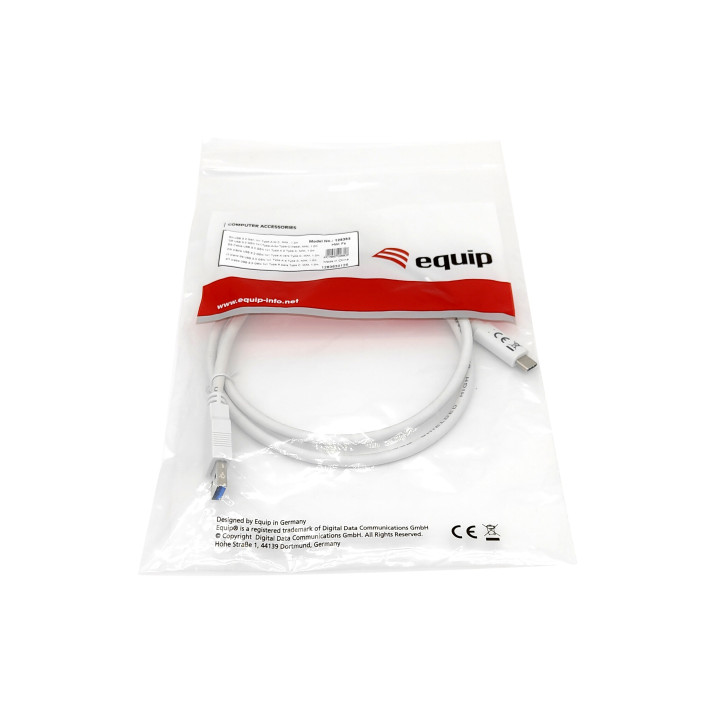 Equip 128364 cabo USB 1 m USB 3.2 Gen 1 (3.1 Gen 1) USB A USB C Branco