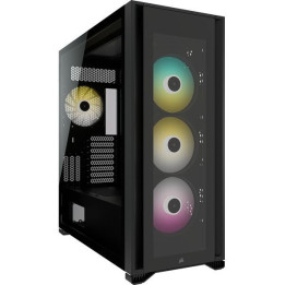 Caixa E-ATX Corsair iCUE 7000X Airflow RGB Smart Preto Vidro Temperado
