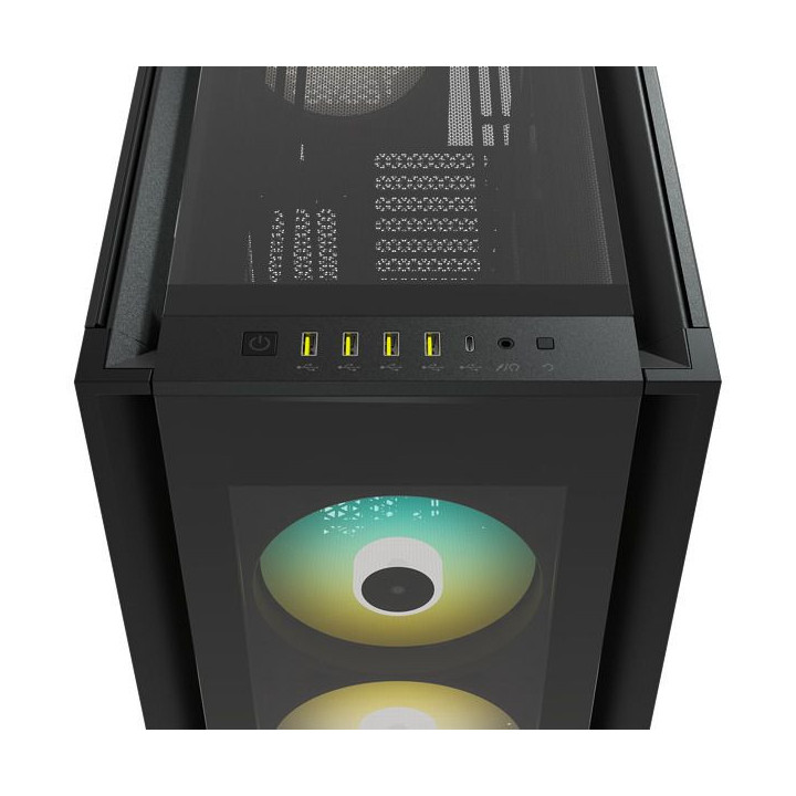 Caixa E-ATX Corsair iCUE 7000X Airflow RGB Smart Preto Vidro Temperado