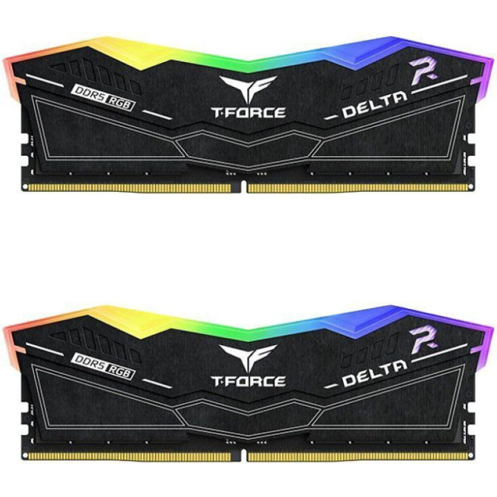 Team Group Kit 32GB (2 x 16GB) DDR5 6600MHz Delta RGB Preto CL34