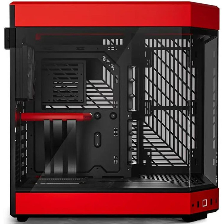 Caixa ATX Hyte Y60 Vidro Temperado Vermelho