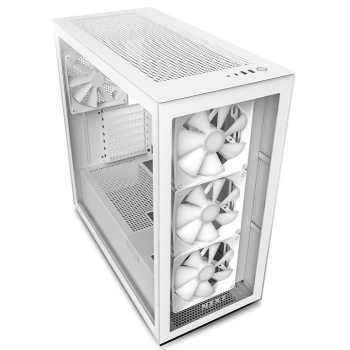 Caixa ATX NZXT H7 Elite RGB Branca Vidro Temperado