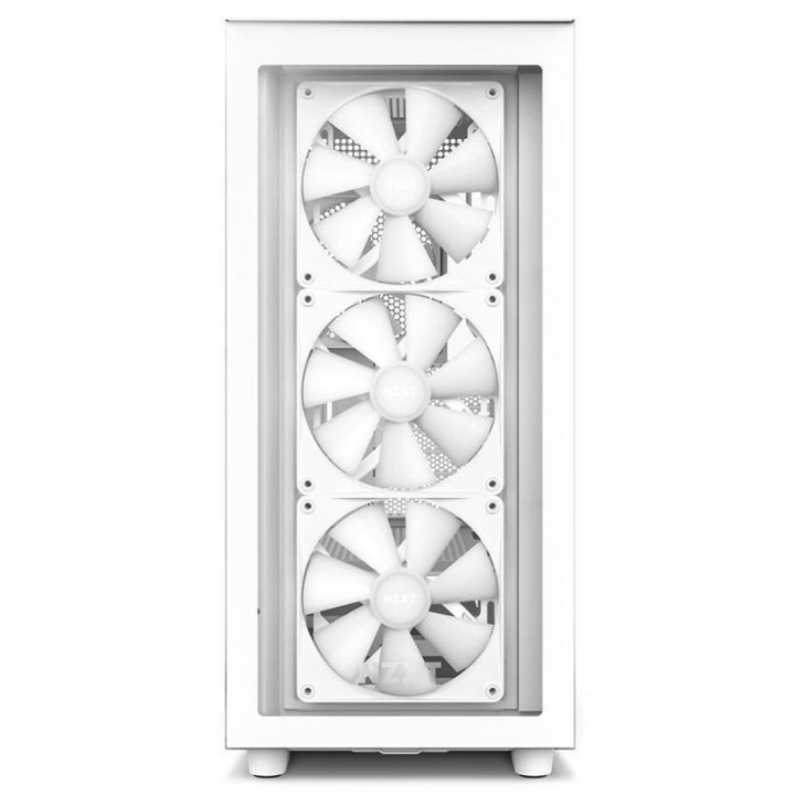 Caixa ATX NZXT H7 Elite RGB Branca Vidro Temperado