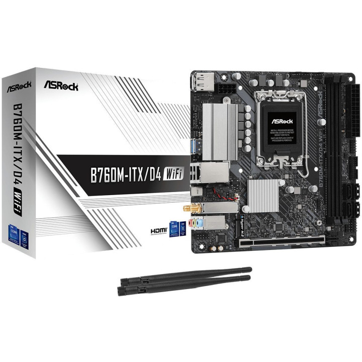 Motherboard Asrock B760M-ITX/D4 WiFi Intel B760 LGA 1700 mini ITX