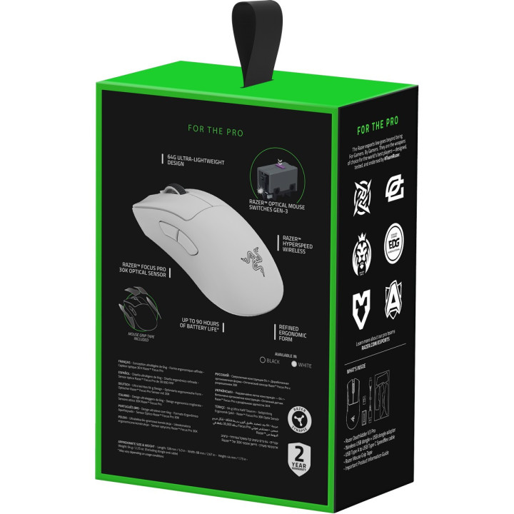 Rato Razer DeathAdder V3 Pro Wireless Mercury