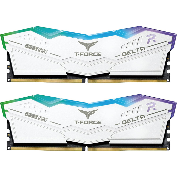 Team Group Kit 32GB (2 x 16GB) DDR5 5200MHz Delta RGB Branco CL40