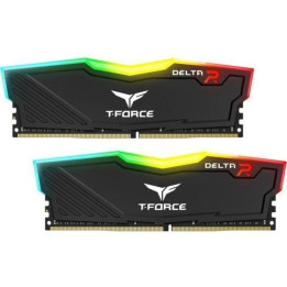 Memória Team Group Kit 32GB (2x16GB) DDR4 3200MHz Delta RGB Preto CL16