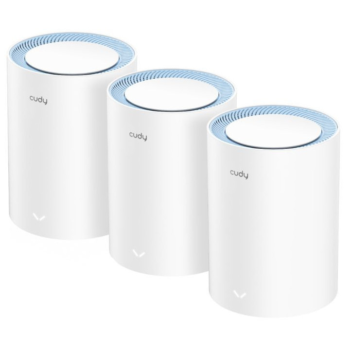 Sistema Mesh Cudy M1200 AC1200 Dual-Band WiFi 5 Mesh Gigabit (Pack 3)