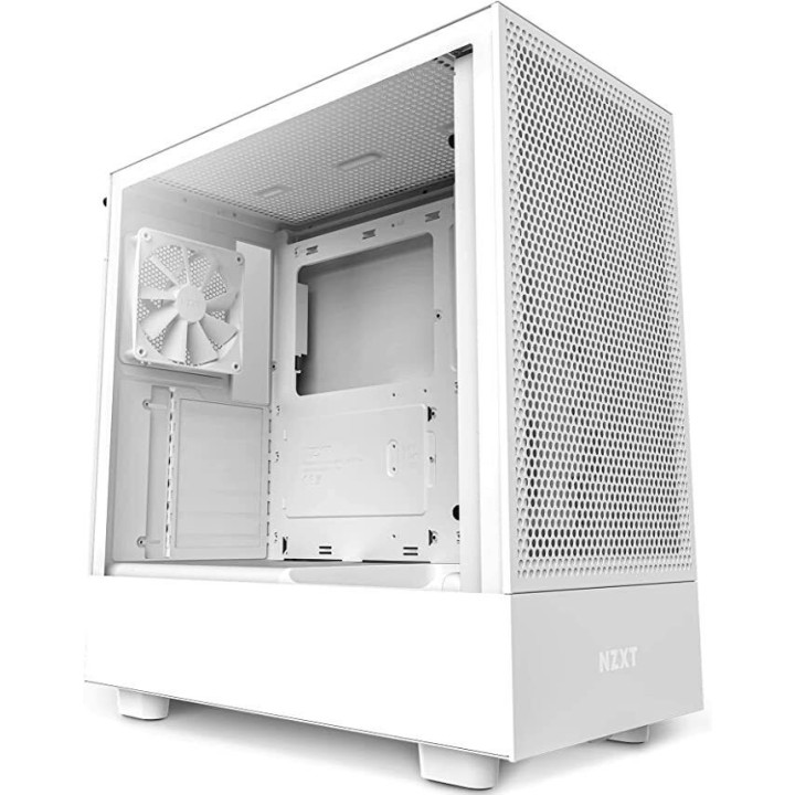Caixa ATX NZXT H5 Flow Branca Vidro Temperado