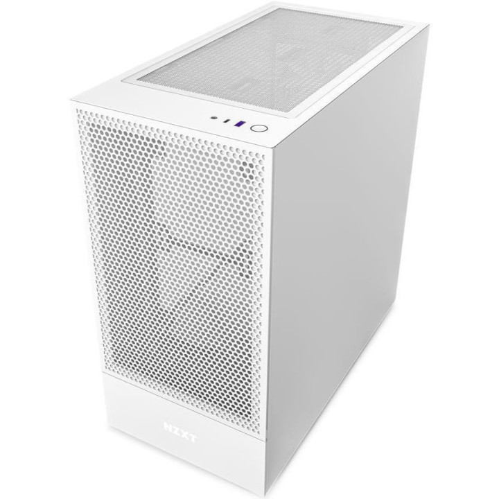 Caixa ATX NZXT H5 Flow Branca Vidro Temperado