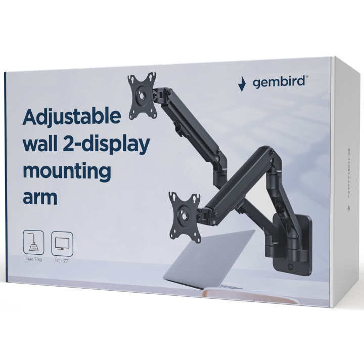 Suporte de Parede 17" a 27" Gembird MA-WA2-01 Duplo