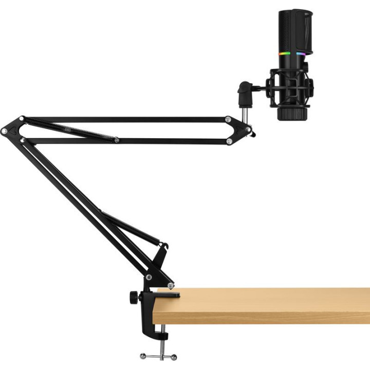 Microfone Streamplify MIC RGB Com Braço Incluído - Preto