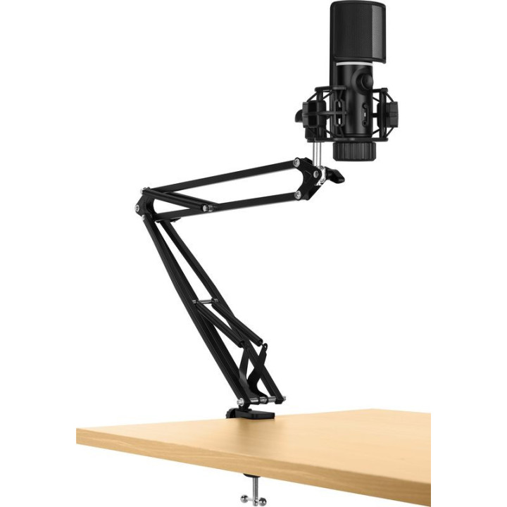 Microfone Streamplify MIC RGB Com Braço Incluído - Preto