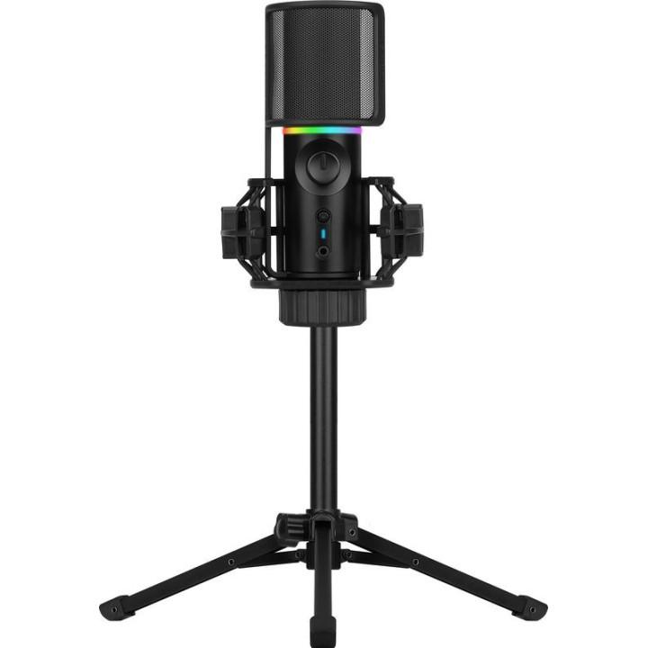 Microfone Streamplify MIC RGB Tripod - Preto