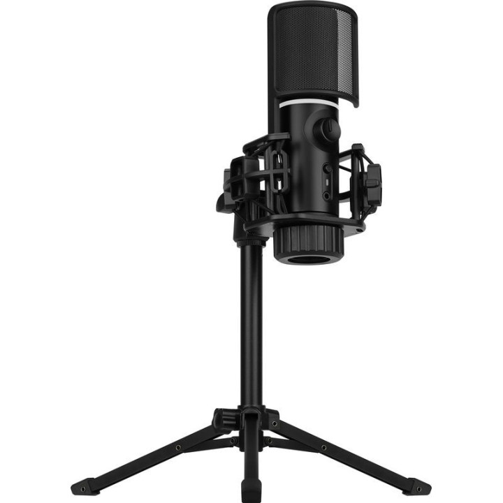 Microfone Streamplify MIC RGB Tripod - Preto