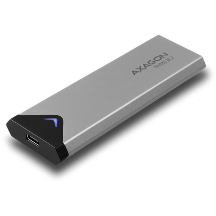 Caixa Externa AXAGON EEM2-UG2 para M.2/NVMe/SSD USB-C 3.2 Gen2 silver