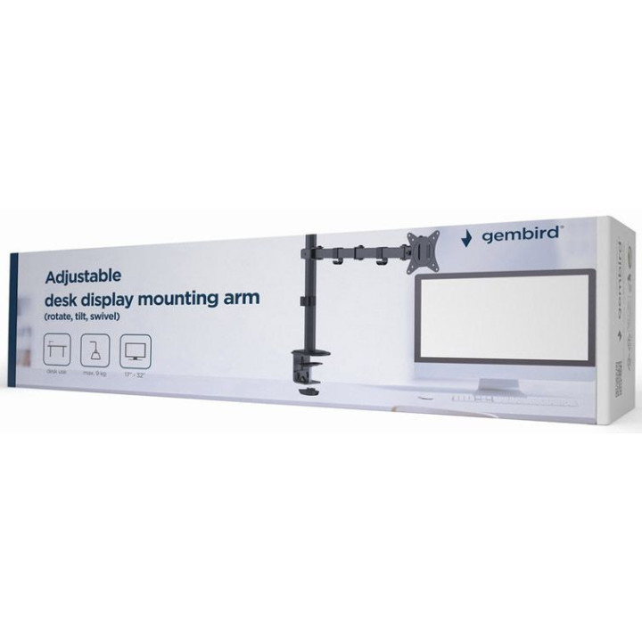 Suporte de Mesa 17" a 32" Gembird MA-D1-01 Articulado Preto