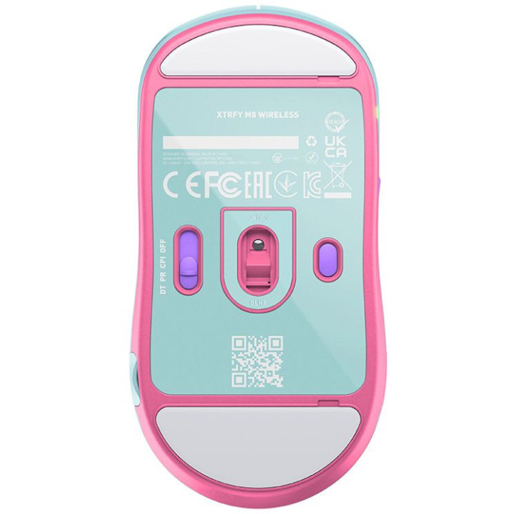 Rato Gaming Cherry Xtrfy M8 Wireless Frosty Mint