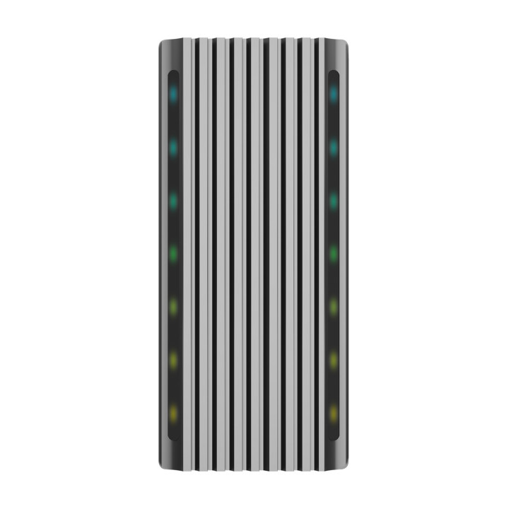 AISENS ASM2-RGB011GR Caixa para Discos Rígidos Compartimento SSD Cinzento M.2