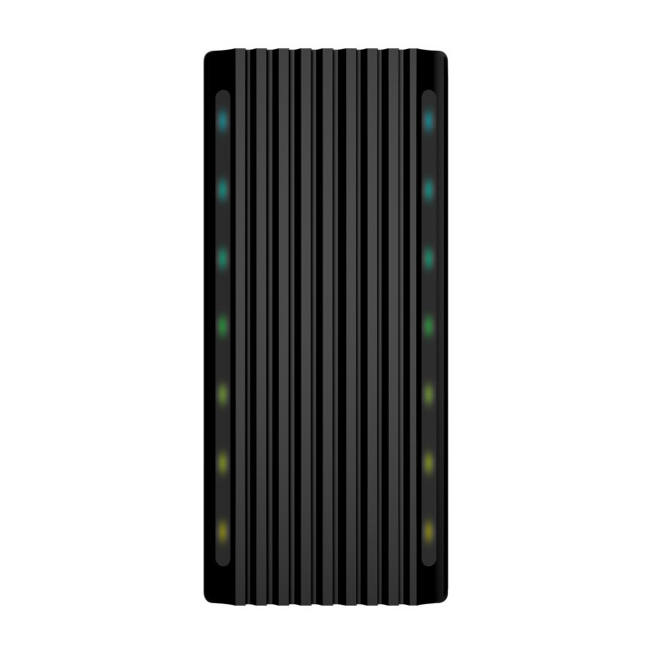 AISENS ASM2-RGB012B Caixa para Discos Rígidos Compartimento SSD Preto M.2