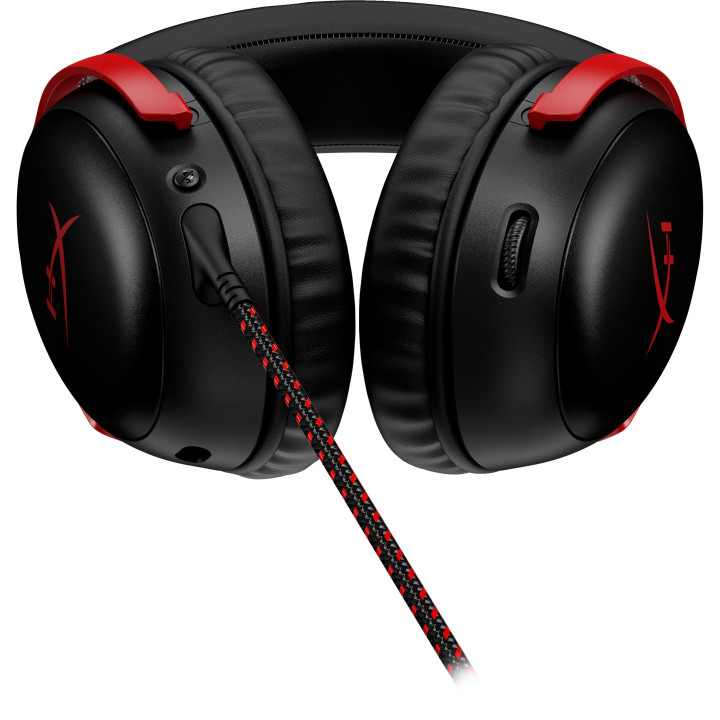 HP HyperX Cloud III - Gaming Headset (Black Red) Auscultadores