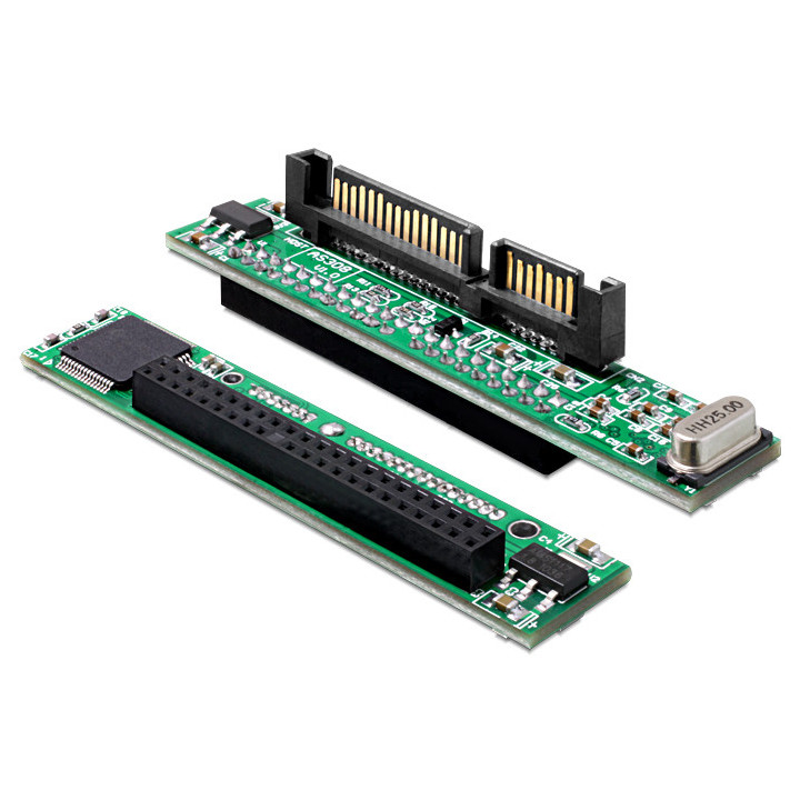 DeLOCK 61987 adaptador para cabos SATA 22p IDE 44p Preto, Verde