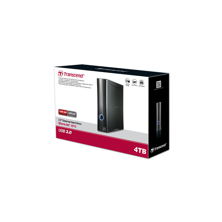 Transcend 4TB StoreJet 35T3 disco externo Preto