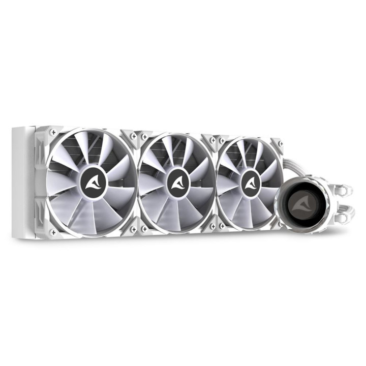 Sharkoon S90 Processador Refrigerador líquido all-in-one 12 cm Branco 1 unidade(s)