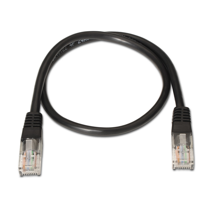 AISENS A135-0257 cabo de rede Preto 0,5 m Cat6 U UTP (UTP)