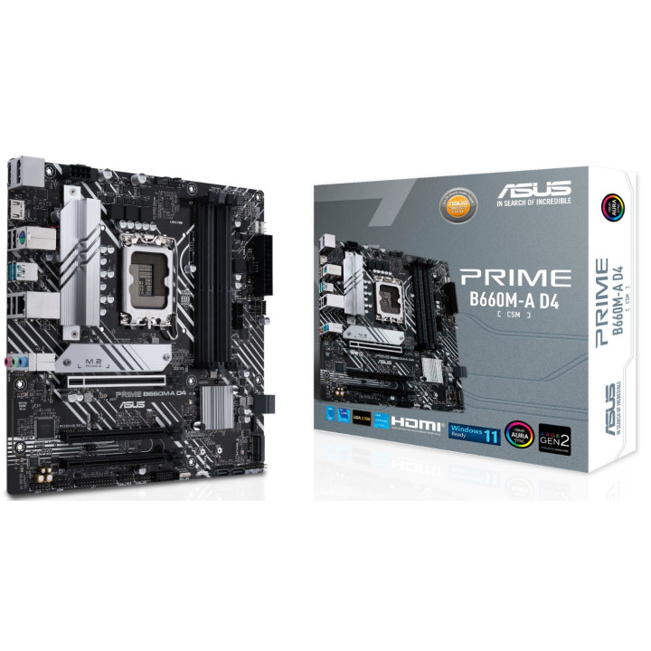 Motherboard ASUS PRIME B660M-A D4-CSM Intel B660 LGA 1700 micro ATX