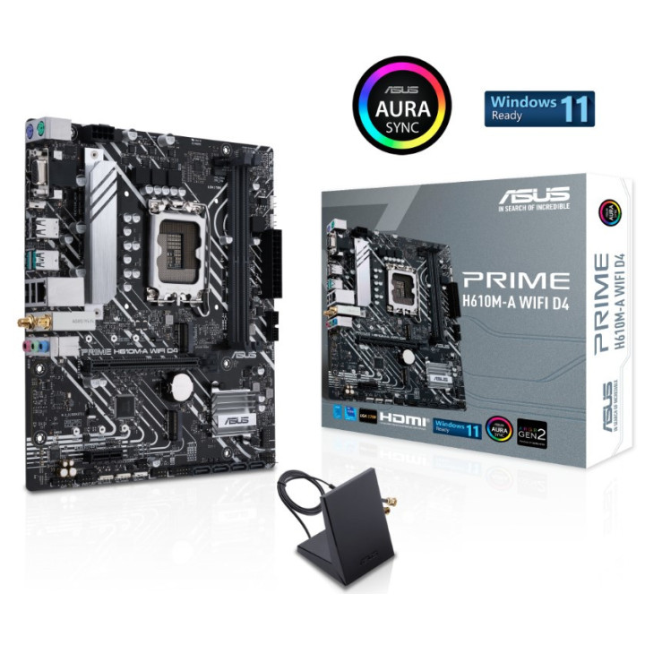 Motherboard ASUS PRIME H610M-A WIFI D4 Intel H610 LGA 1700 micro ATX