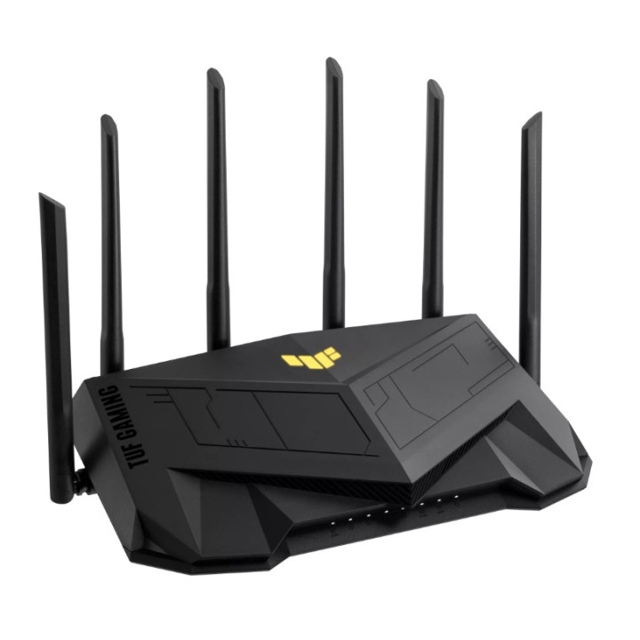 ASUS TUF Gaming AX6000 (TUF-AX6000) router sem fios Gigabit Ethernet Dual-band (2,4 GHz   5 GHz) Preto