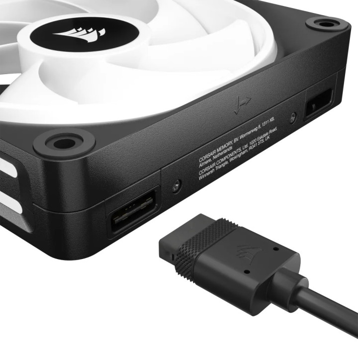 Corsair Air CO-9051002-WW Sistema de Arrefecimento de Computador Caixa de computador Ventoinha 12 cm Preto, Branco 3 unidade(s)