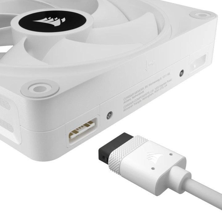 Corsair CO-9051005-WW Sistema de Arrefecimento de Computador Caixa de computador Ventoinha 12 cm Branco 1 unidade(s)