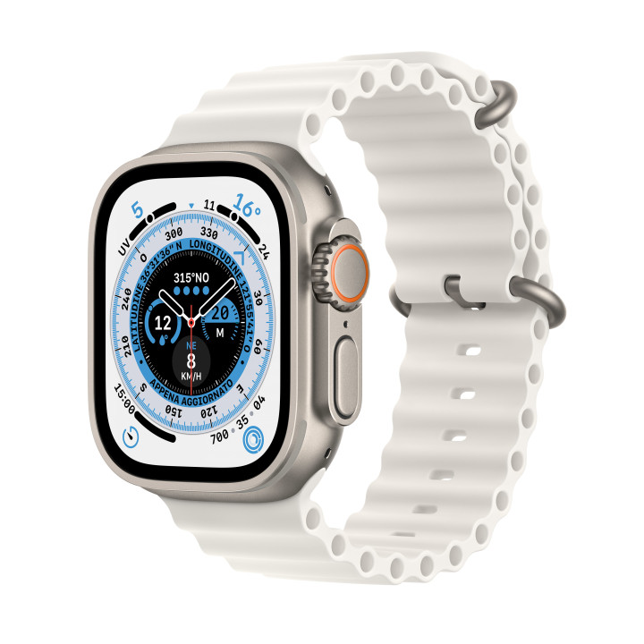 Apple Watch Ultra OLED 49 mm Digital 410 x 502 pixels Ecrã táctil 4G Metálico Wi-Fi GPS