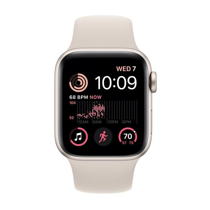 Smartwatch Apple Watch SE GPS LTE 40mm Alumínio Starlight com Bracelete Desportiva Starlight