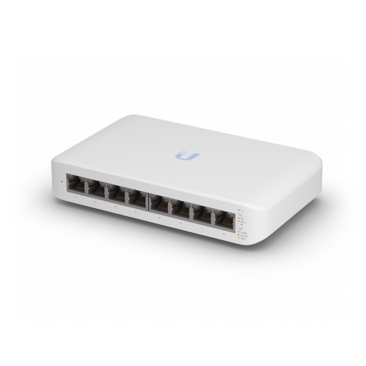 Ubiquiti UniFi Switch Lite 8 PoE Gerido L2 Gigabit Ethernet (10 100 1000) Power over Ethernet (PoE) Branco